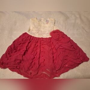 The Children's Place Pink and Cream Formal Dress